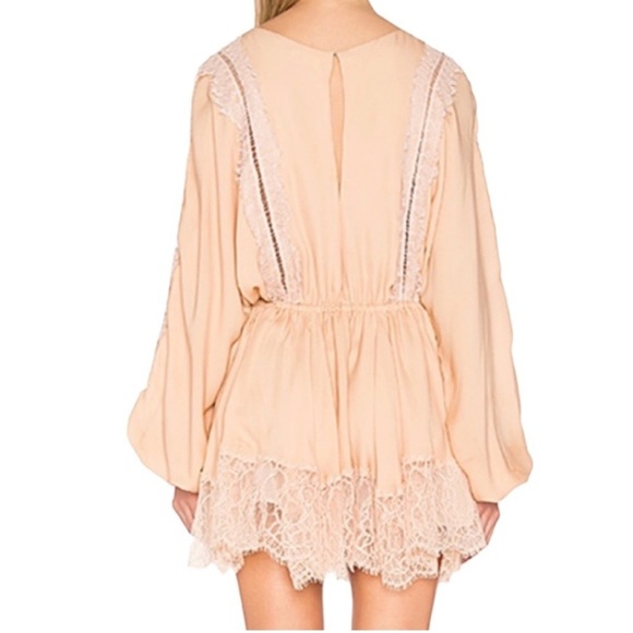 Love Shack Fancy Noelle Dress With Lace Size Large pre loved Flawed - Picture 2 of 12